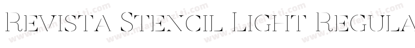 Revista Stencil Light Regular字体转换